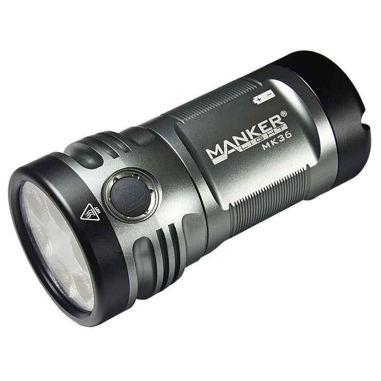 Manker MK36 12,000 Lumens CREE XHP50.2 3V  / LUMINUS SST-40-W LED Flashlight with Batteries