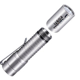 Manker E05 Titanium 400 Lumens Pocket AA/14500 OSRAM KW CSLNM1.TG LED Thrower Flashlight (BATTERIES NOT INCLUDED)