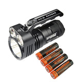 Manker MK39 Ranger 13,000 Lumens Flashlight with LUMINUS SBT90.2 LED with 4 x 18650 Batteries